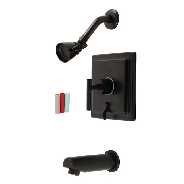 Kingston Brass KB86550CKL Single-Handle Tub and Shower Faucet, Oil Rubbed Bronze KB86550CKL - main